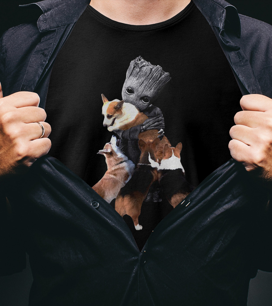 Corgi Hug Guardians T-Shirt
