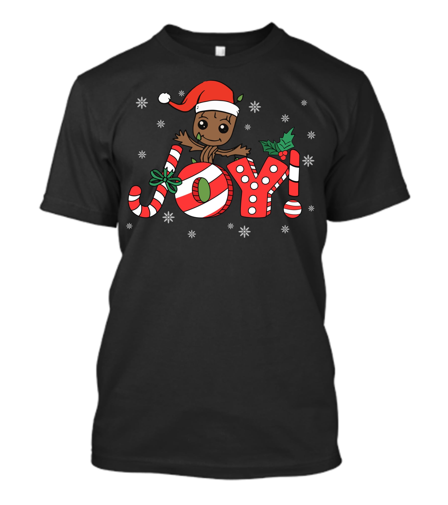 Christmas Groot Joy Snowflakes T-Shirt