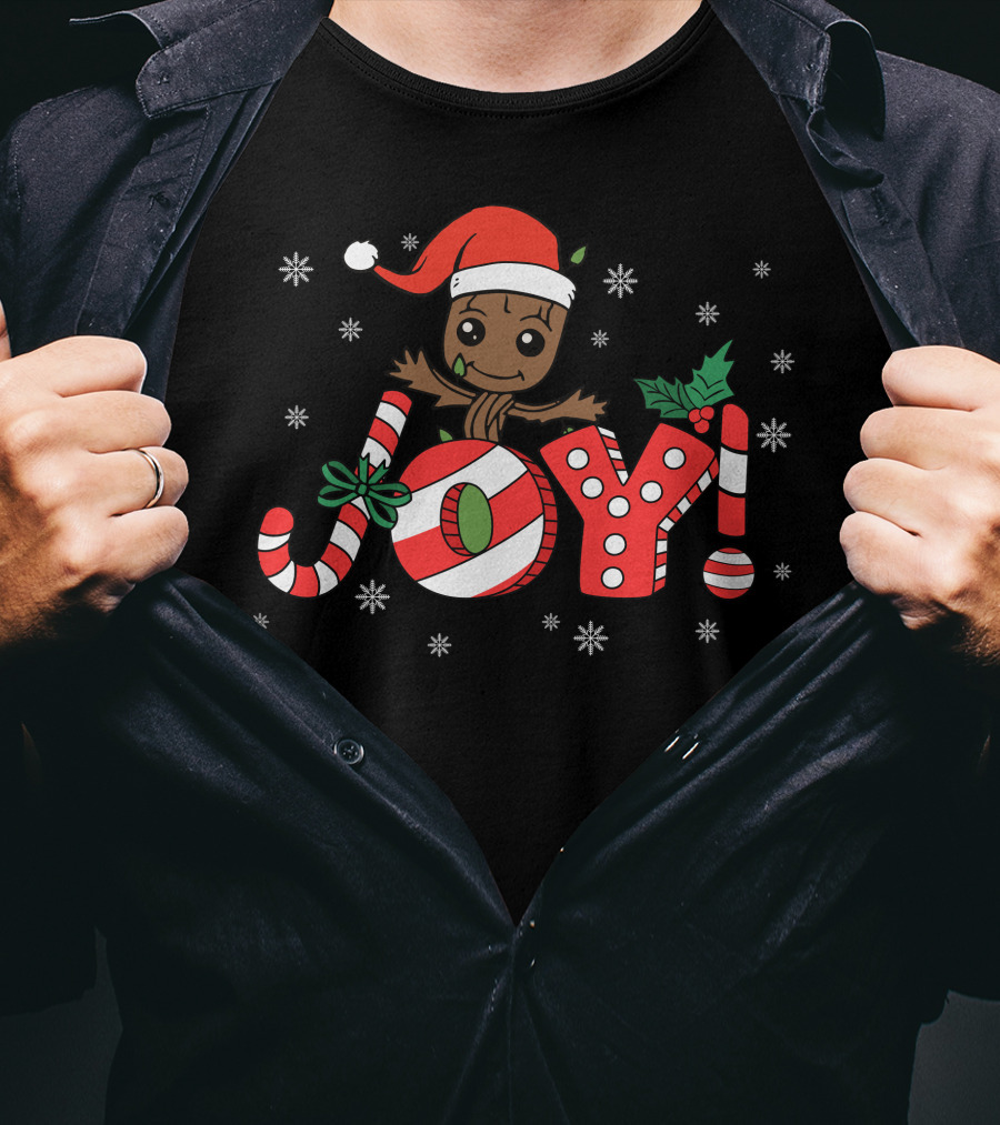 Christmas Groot Joy Snowflakes T-Shirt