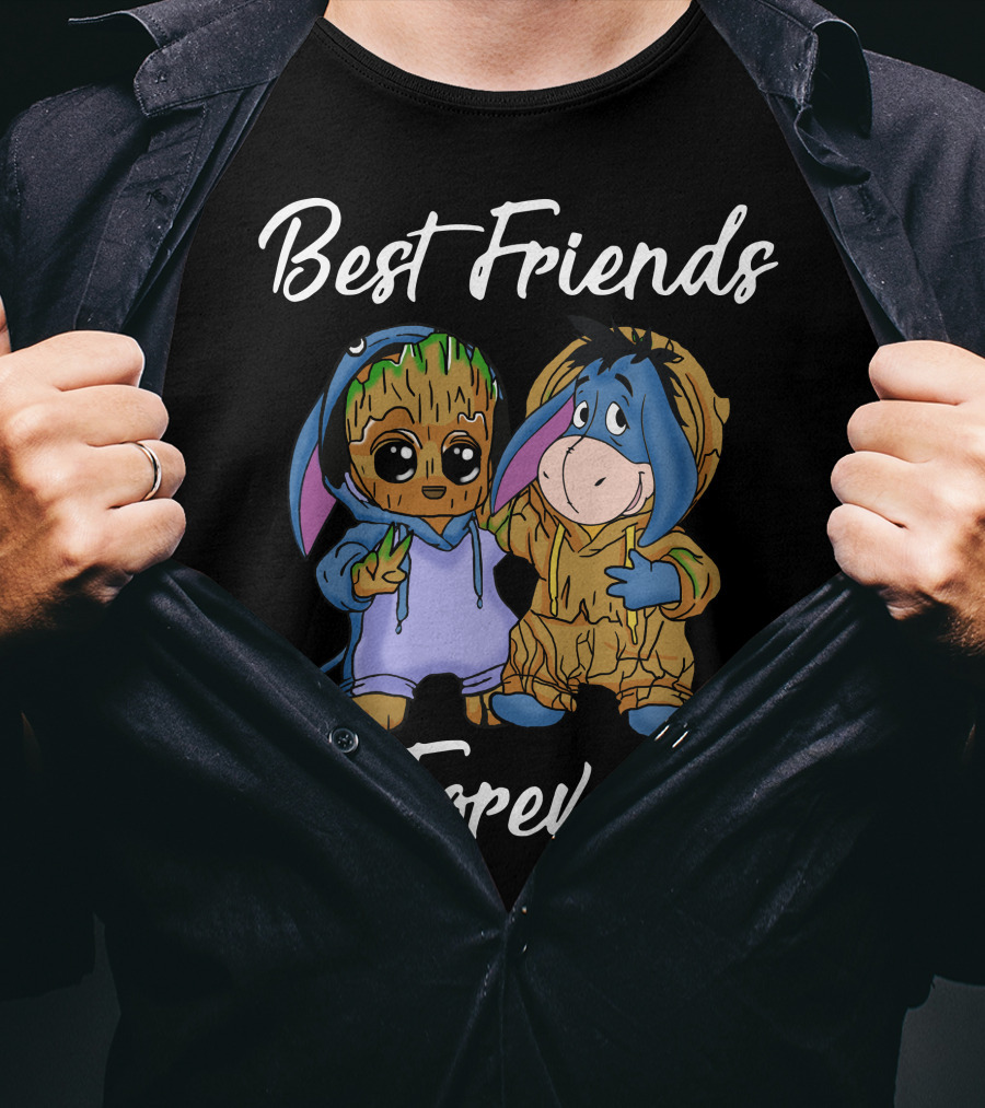 Best Friends Forever Groot Eeyore Crossover T-Shirt