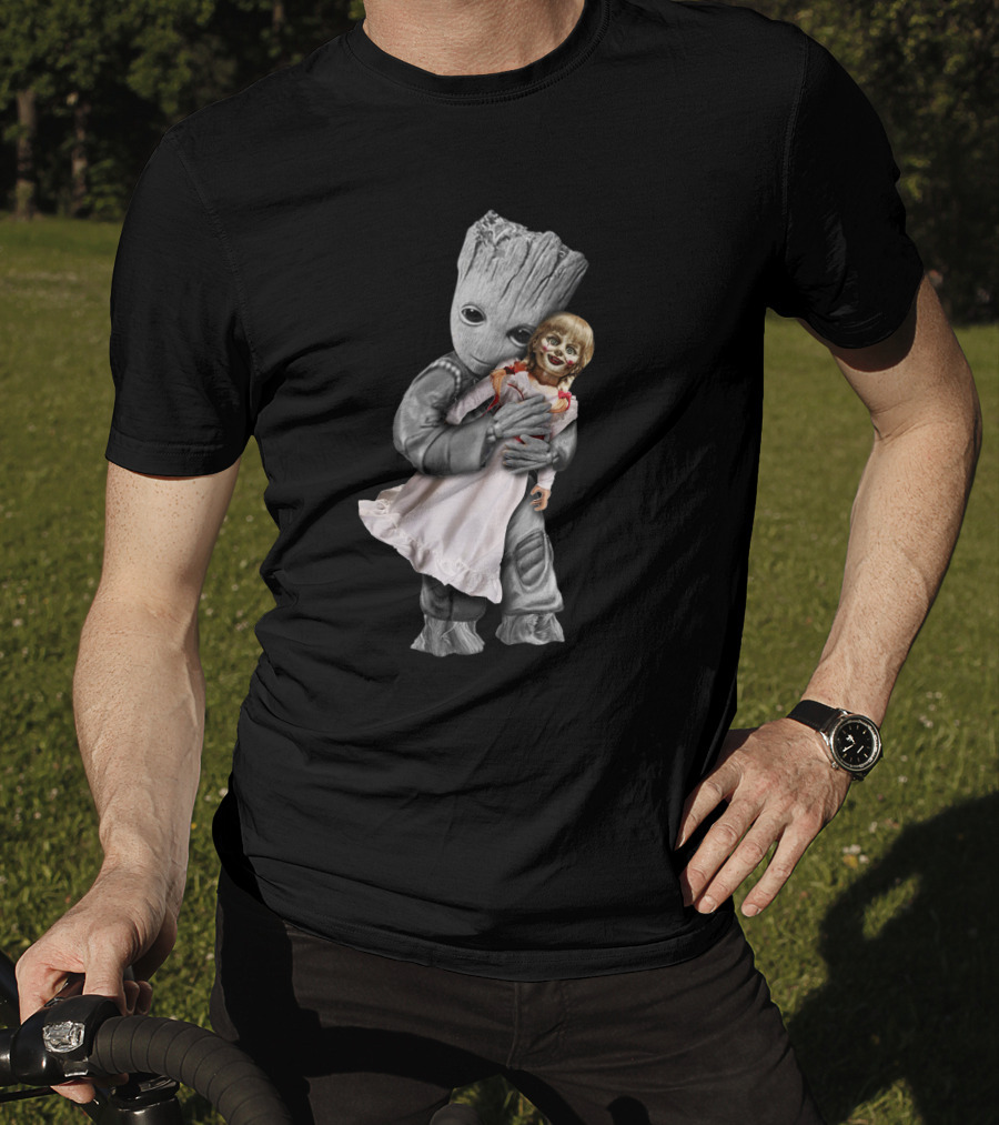 Groot Hugging Annabelle Doll T-Shirt