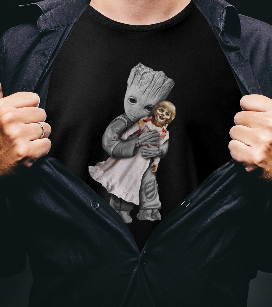 Groot Hugging Annabelle Doll T-Shirt