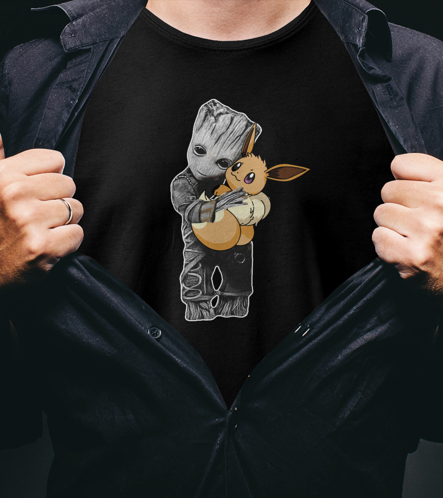 Groot Hugging Eevee T-Shirt
