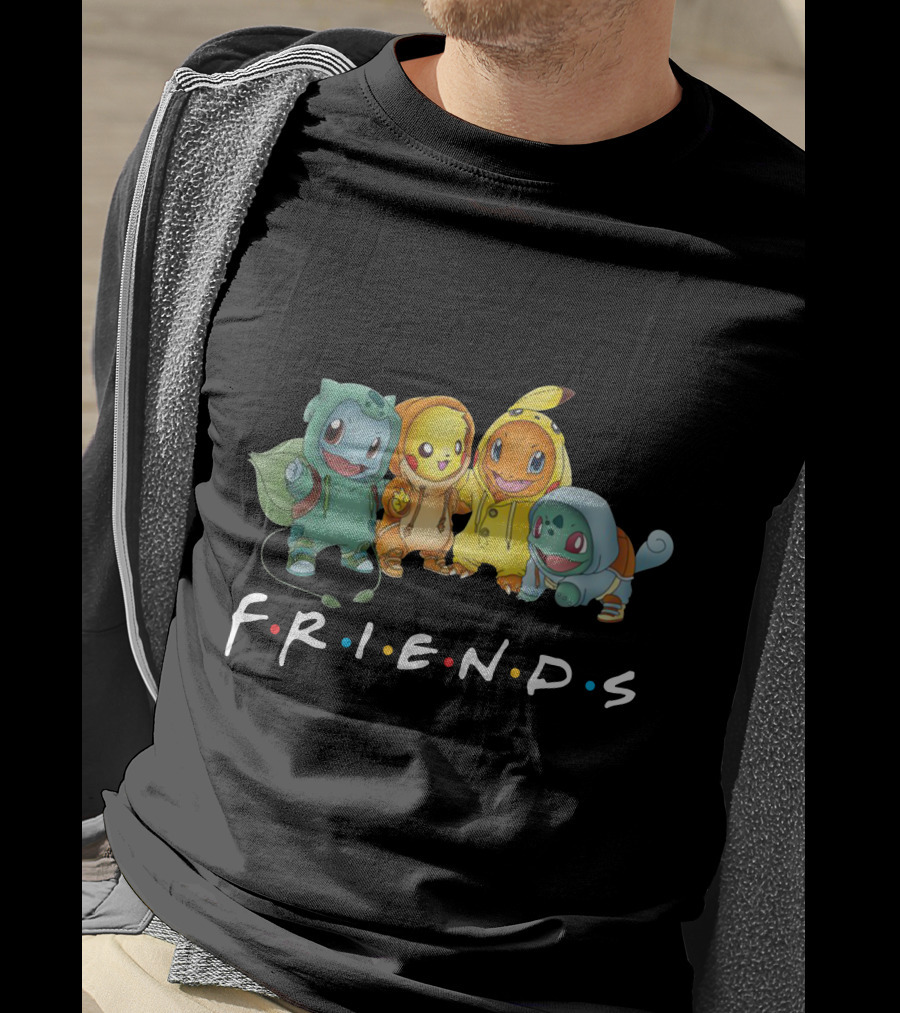 Friends Only Today Pokemon Crossover T-Shirt