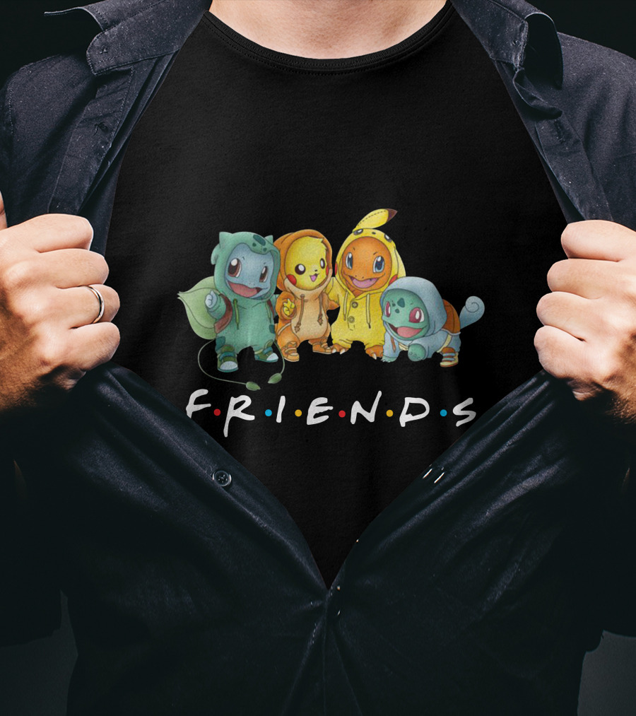 Friends Only Today Pokemon Crossover T-Shirt