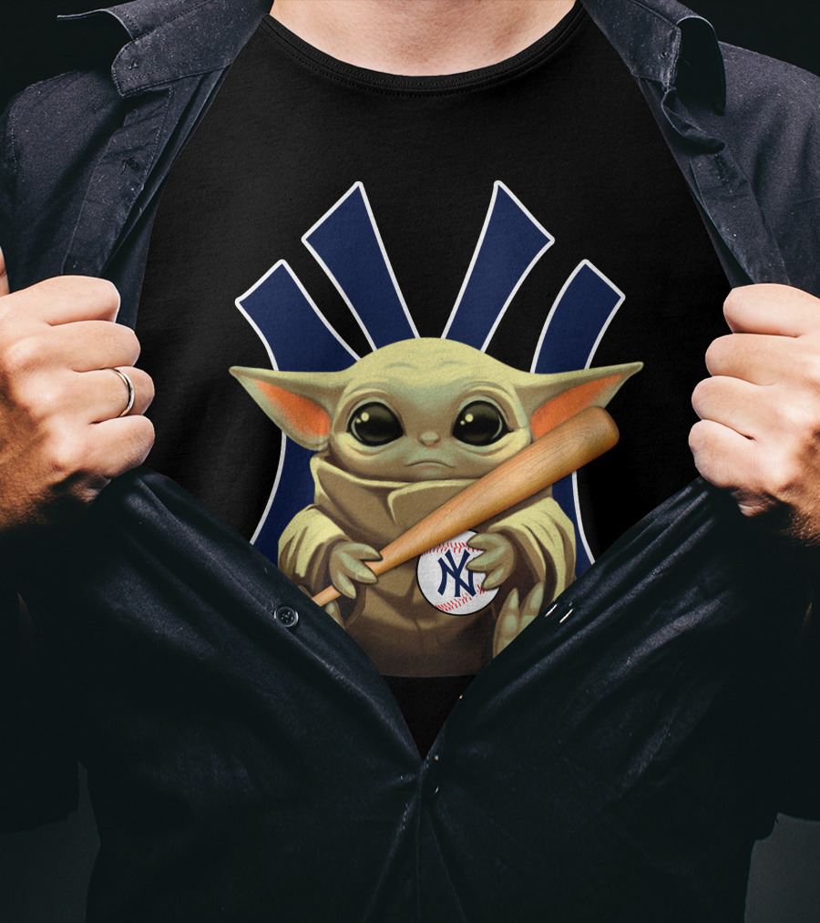 Baby Alien Baseball Team Logo Crossover T-Shirt