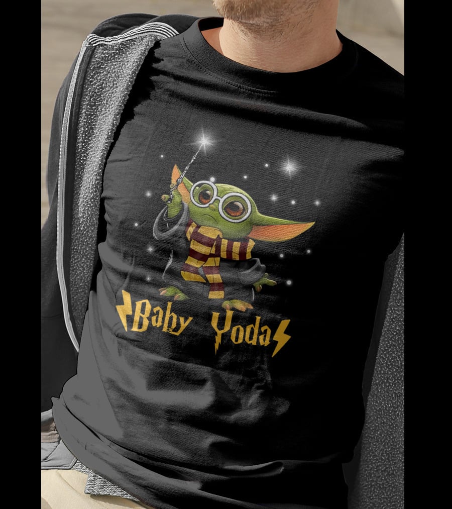 Baby Yoda 23 Magic Wizard Scarf T-Shirt