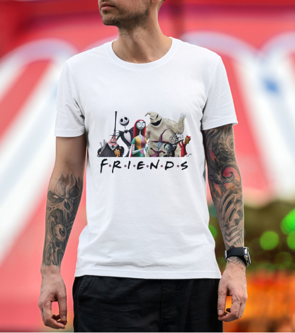 Premium T-Shirt: Friends Nightmare Before Christmas Characters ZN746 T-Shirt Friends Nightmare Before Christmas Characters ZN746 T-Shirt