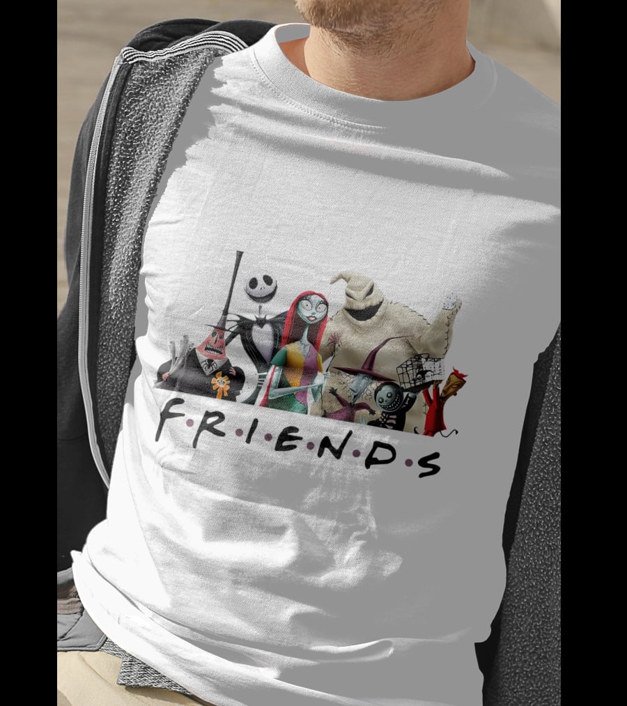 Friends Nightmare Before Christmas Characters ZN746 T-Shirt
