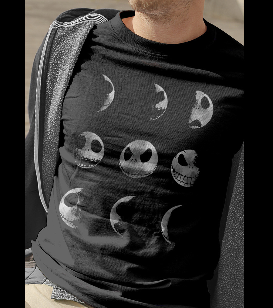 Jack ZN849 Moon Faces Phases T-Shirt