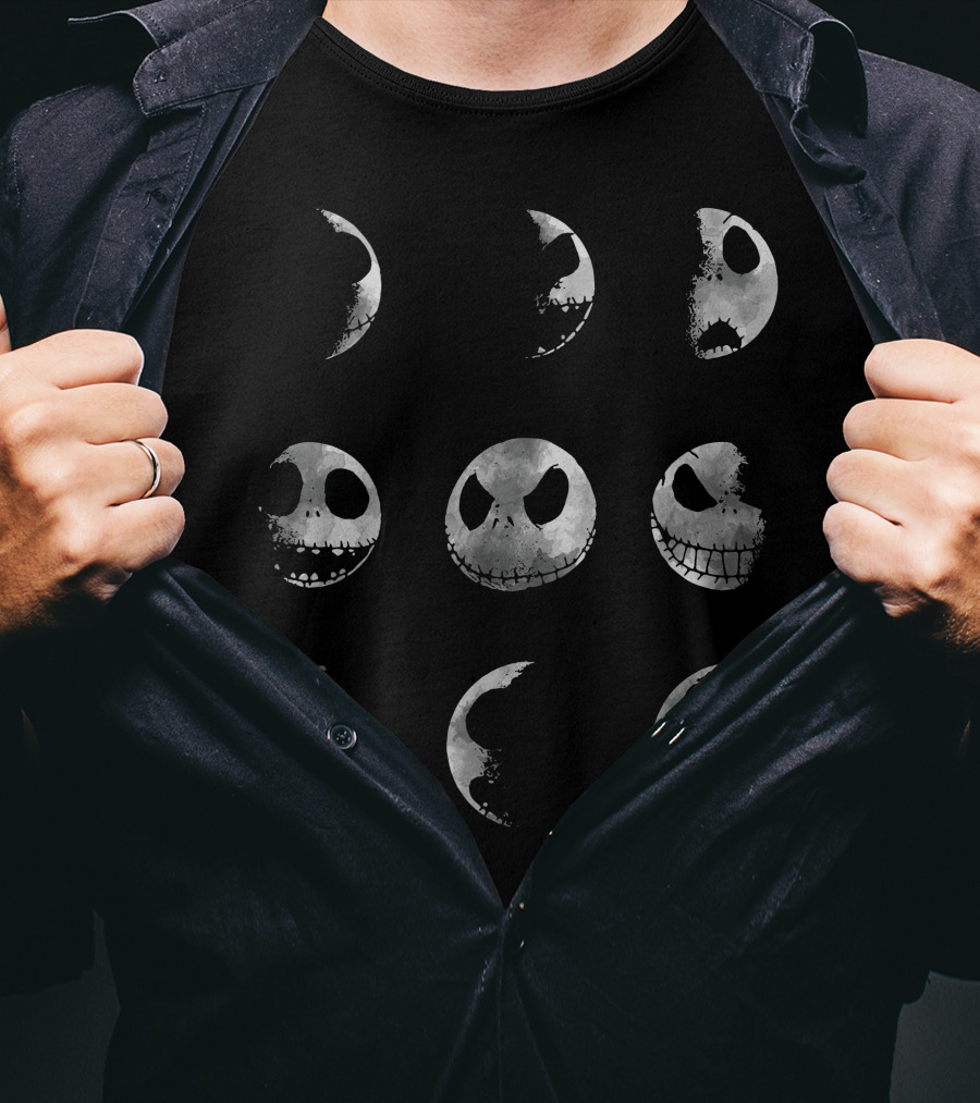 Jack ZN849 Moon Faces Phases T-Shirt