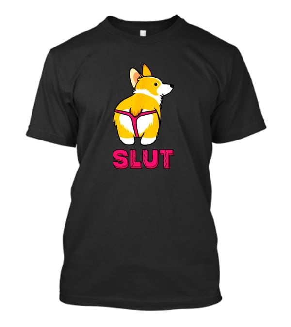Slut Cheddar Corgi Brooklyn T-Shirt