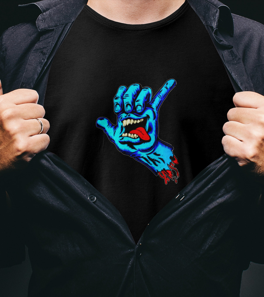 Santa Cruz Screaming Hand Hang Loose Gesture T-Shirt
