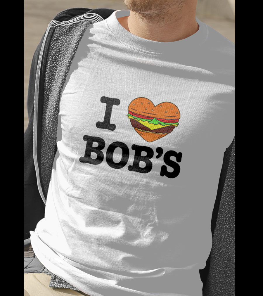 I Love Bob's Burgers Heart-Shaped Burger T-Shirt