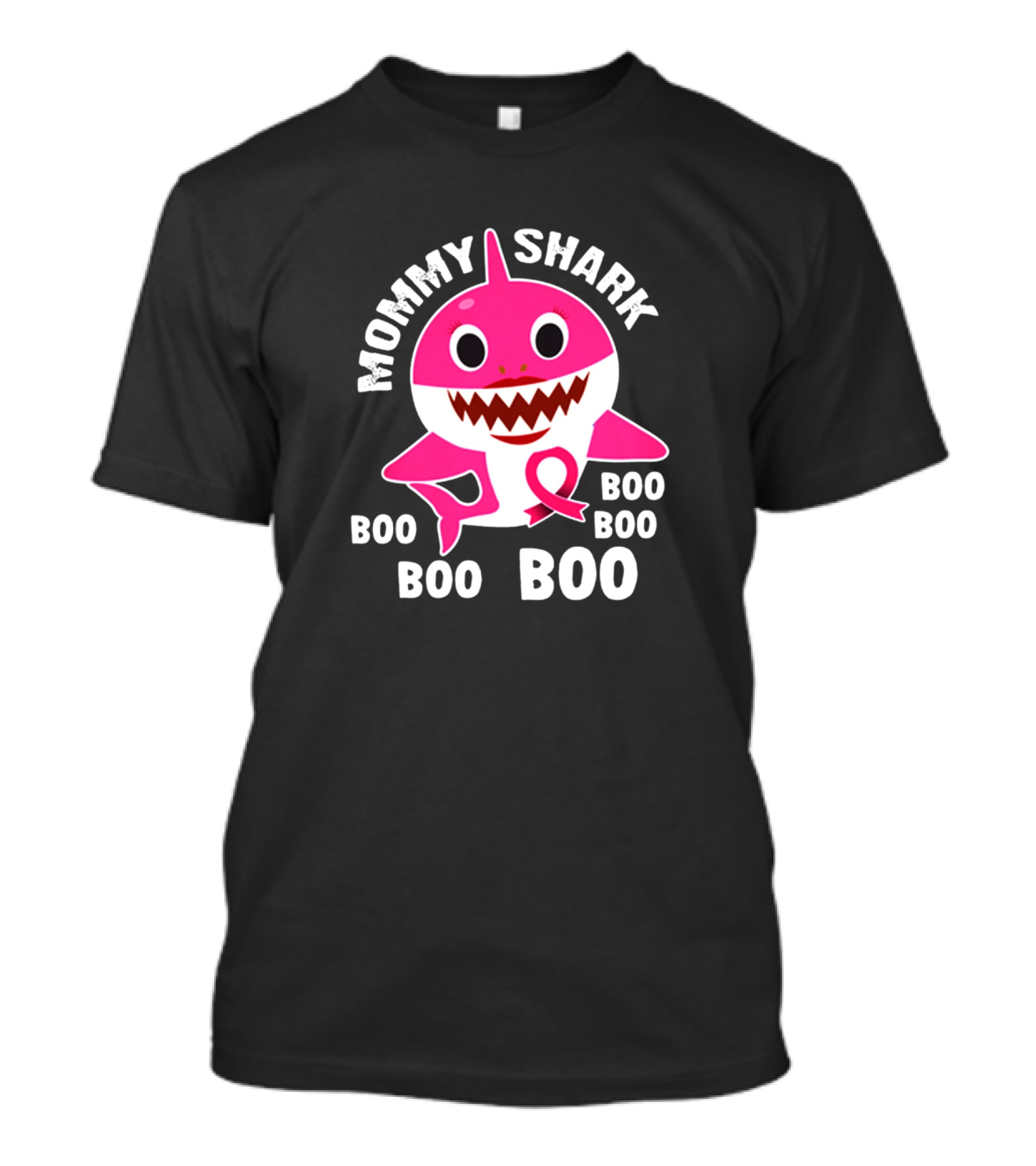 Mommy Shark Boo Boo Boo Pink Shark T-Shirt