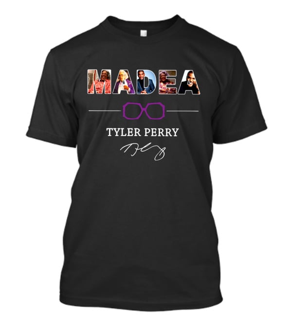 Madea Tyler Perry Purple Glasses And Signature Collection T-Shirt