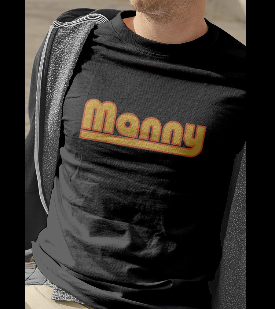Manny Machado Fans Retro Style Manny Text T-Shirt