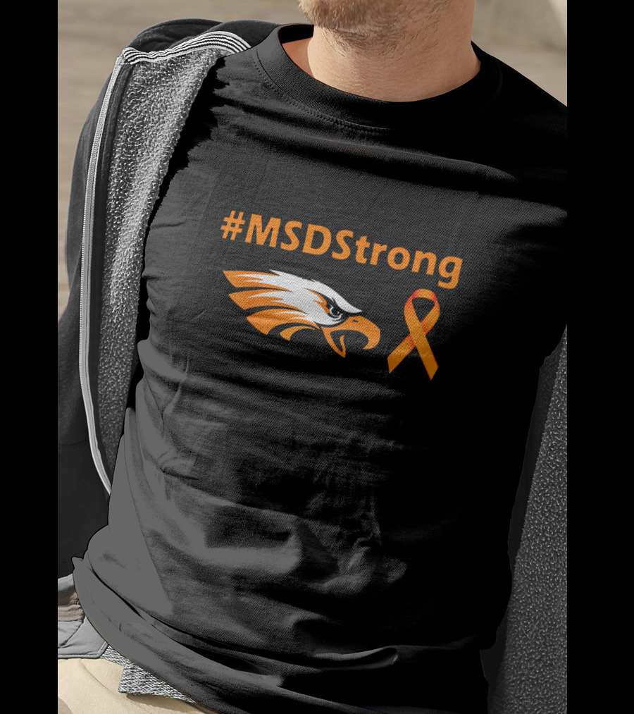 #Msdstrong Orange Ribbon Eagle T-Shirt