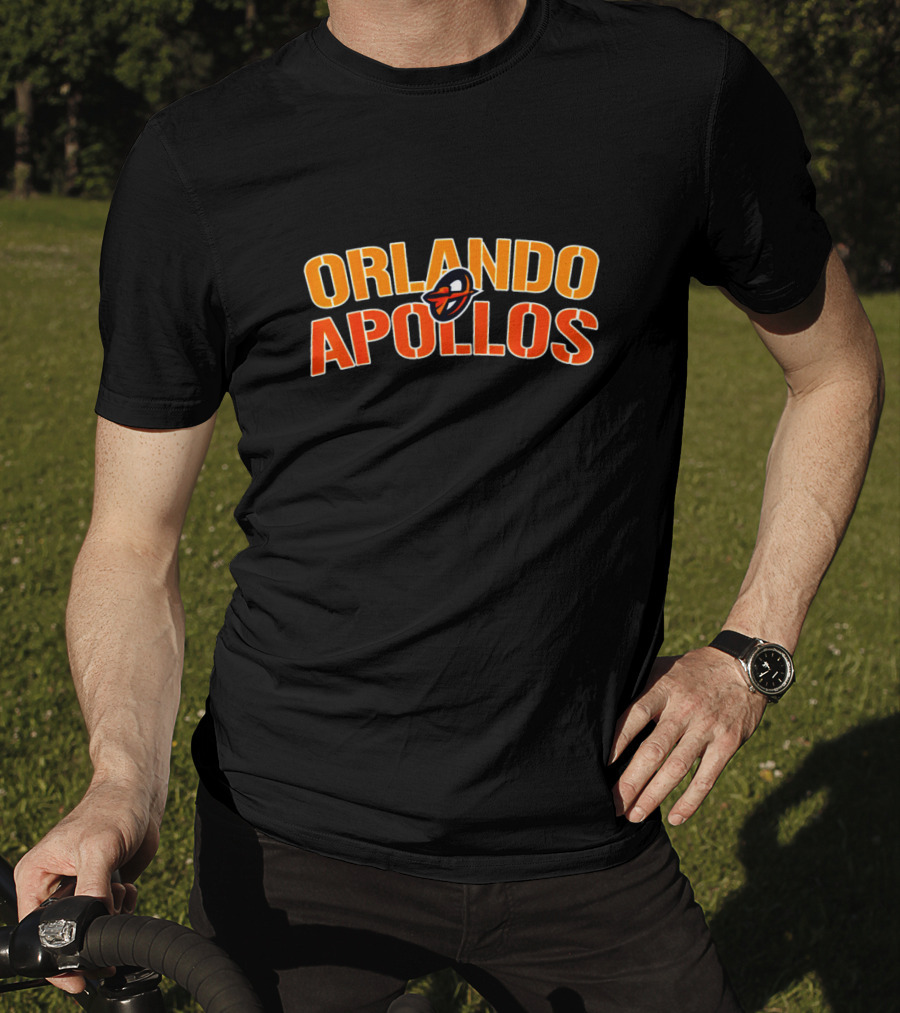Orlando Apollos Football Team Logo With Iconic Helmet T-Shirt