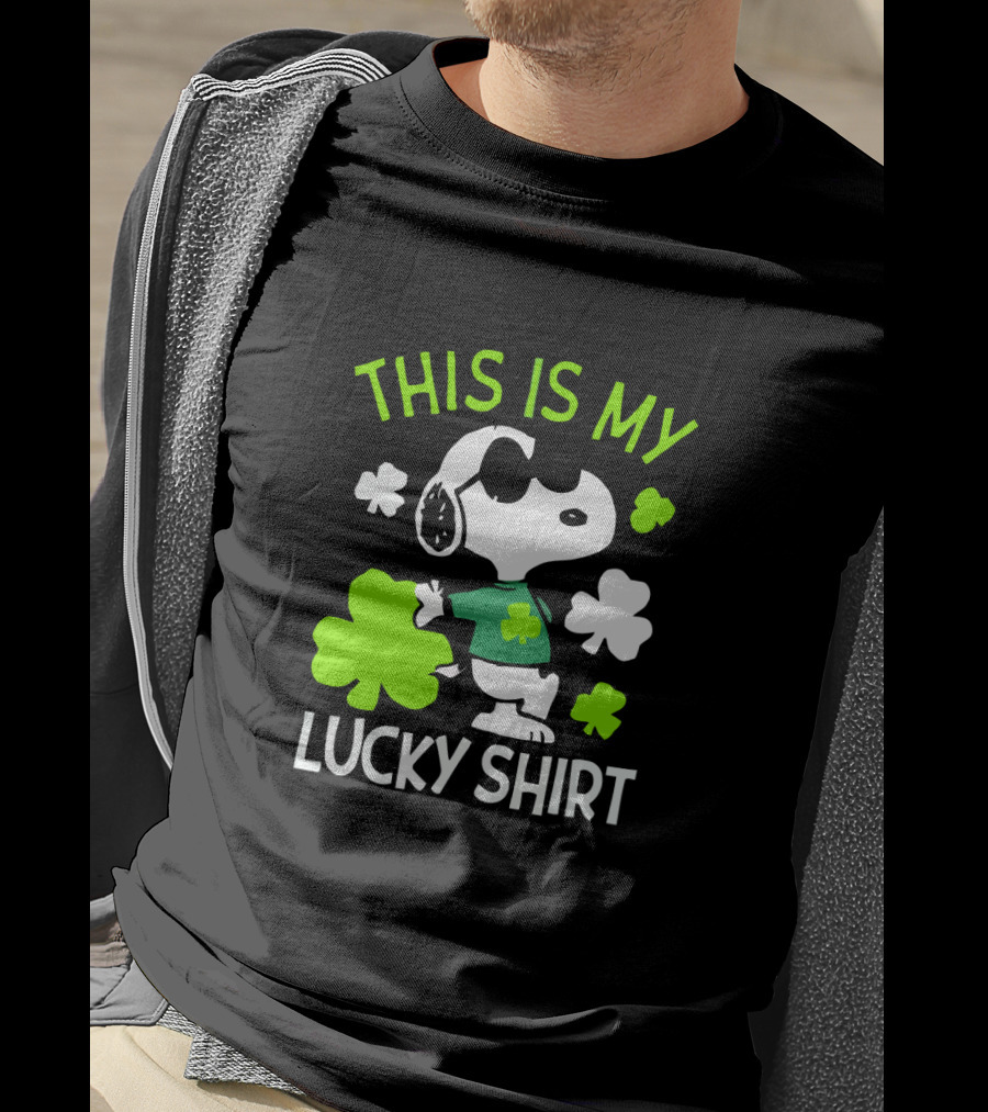 Peanuts Snoopy This Is My Lucky St Patrick T-Shirt