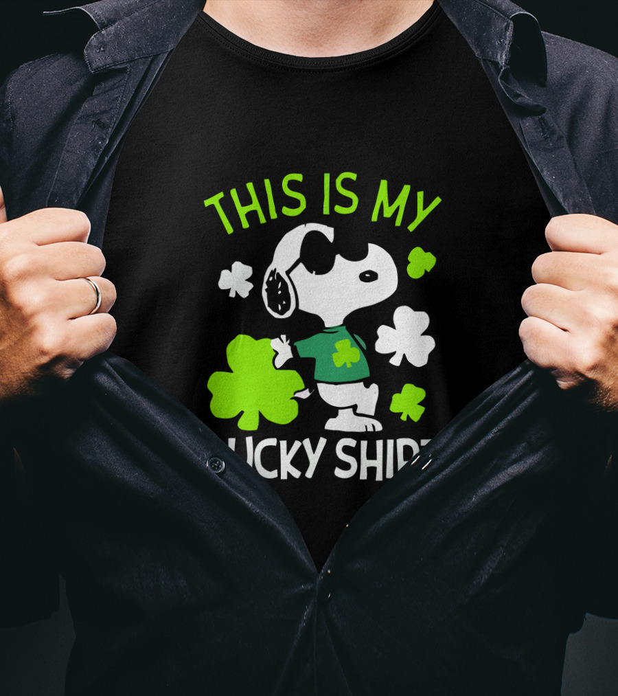 Peanuts Snoopy This Is My Lucky St Patrick T-Shirt