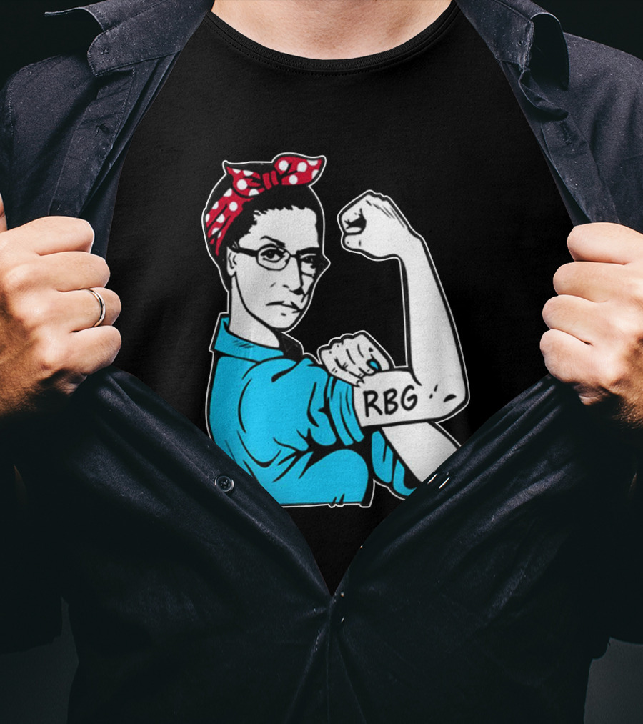 RBG Unbreakable Ruth Bader Ginsburg Feminist Icon Dissent Rosie The Riveter T-Shirt