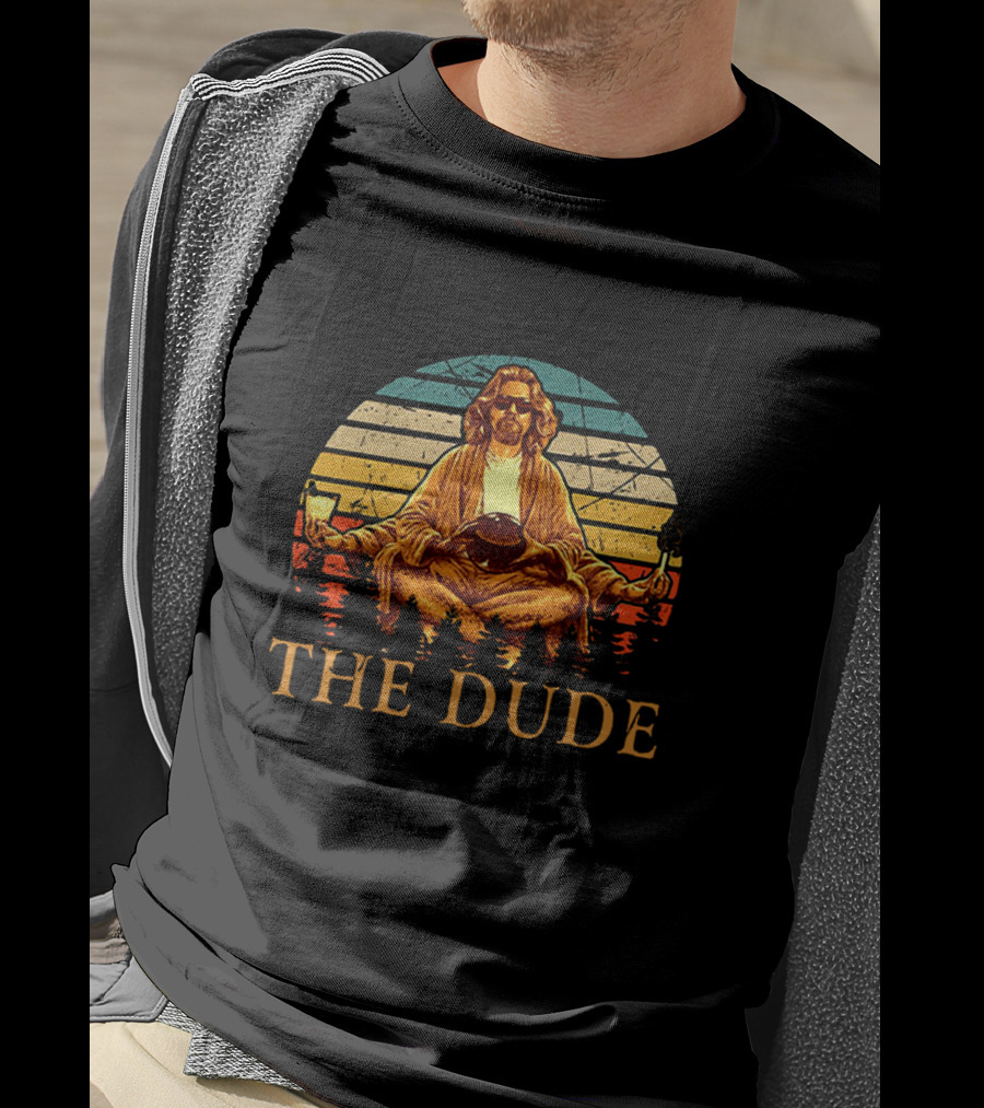 The Big Lebowski The Dude Retro Sunset Zen T-Shirt