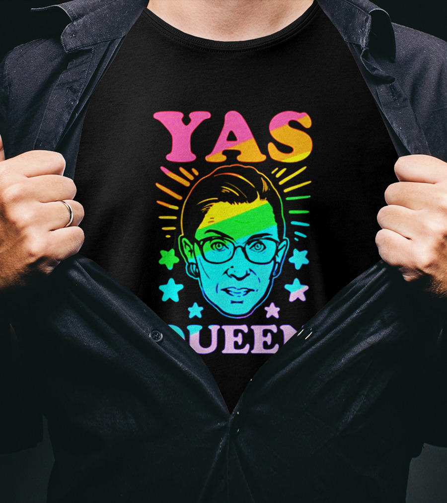 Yas Queen Rbg Rainbow Stars T-Shirt