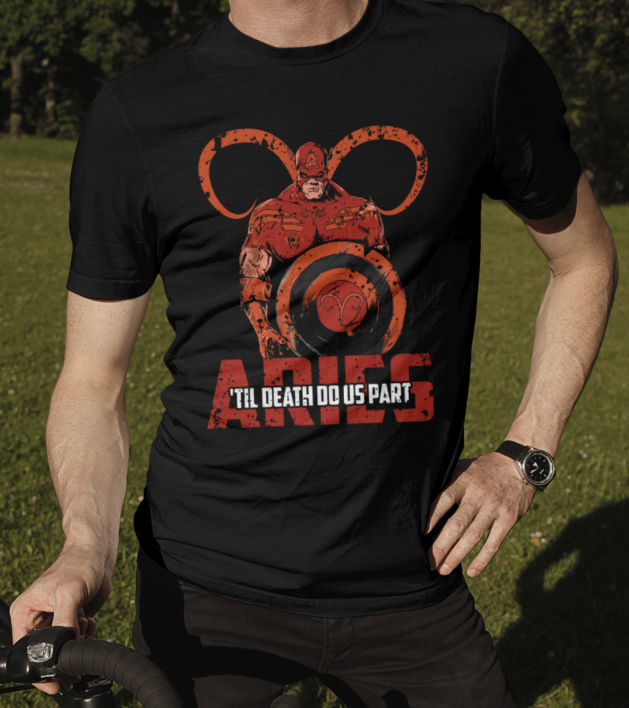 Aries Captain America Zombie Crossover 'Til Death Do Us Part Marvel T-Shirt