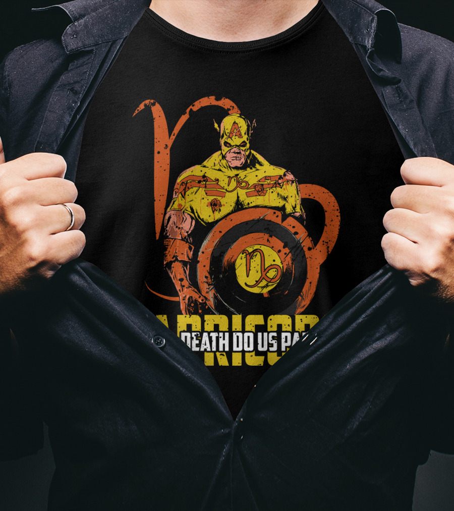 Capricorn Marvel 'Til Death Do Us Part Captain Zodiac Zombie T-Shirt
