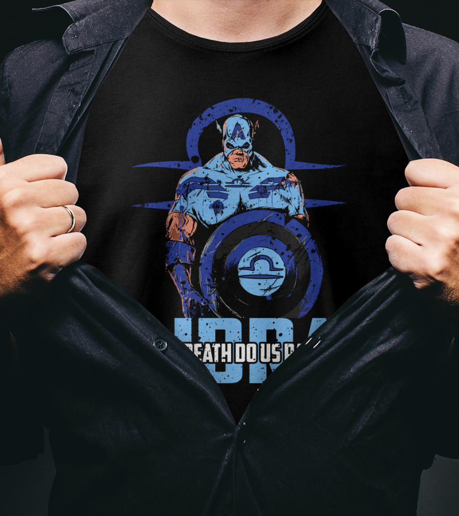 Captain American Zombie Libra Marvel 'Til Death Do Us Part T-Shirt