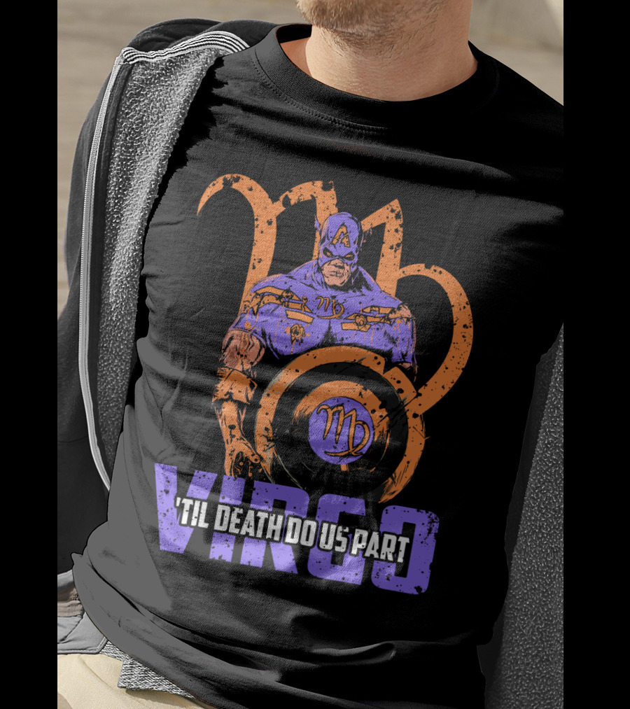 Virgo Captain America 'Til Death Do Us Part Marvel Zombie T-Shirt