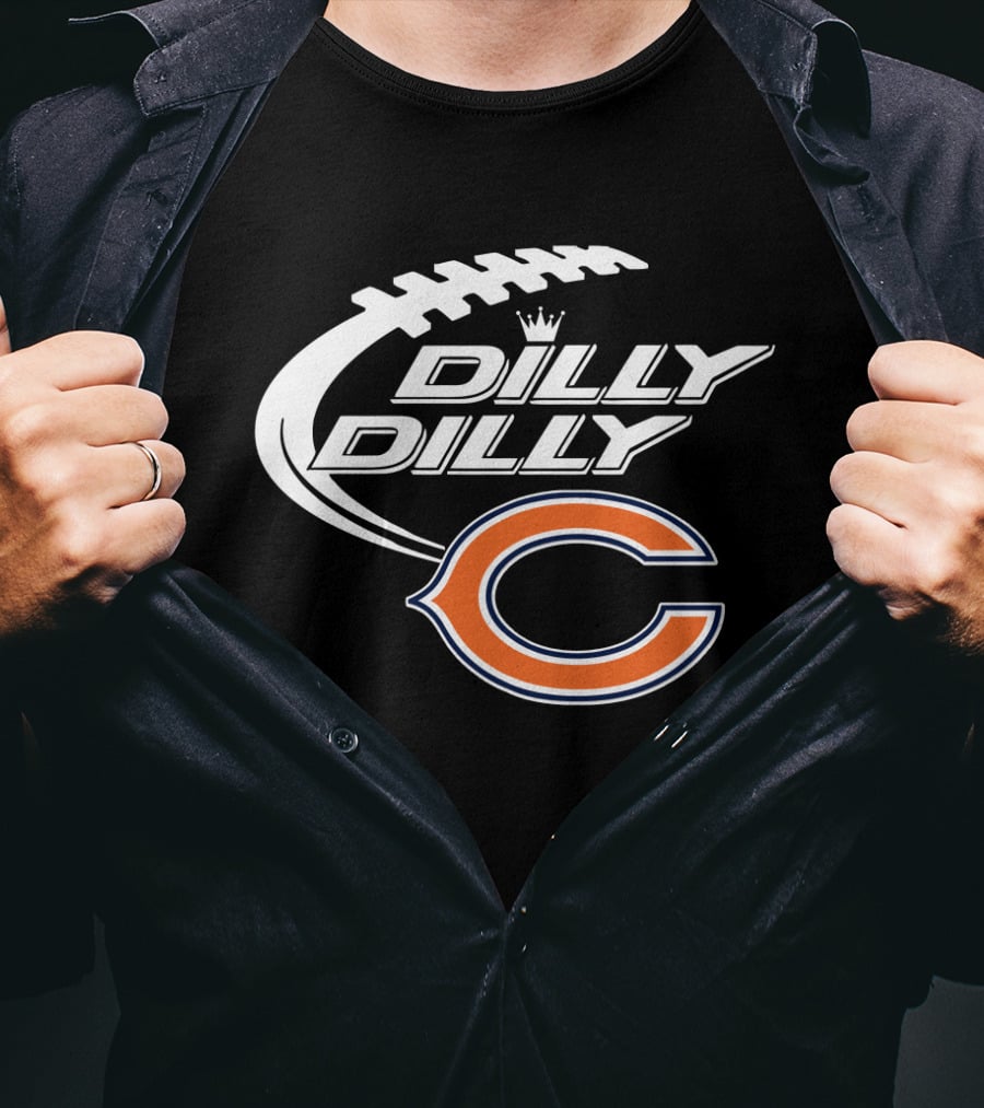 Chicago Bears Dilly Dilly Bud Light Football Fans T-Shirt