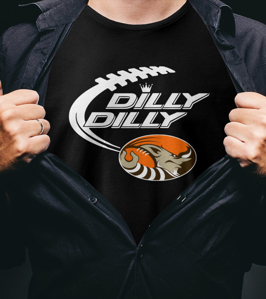 Cleveland Browns Dilly Dilly Football Helmet Bud Light T-Shirt