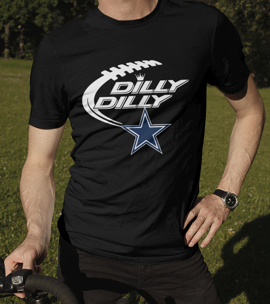 Dallas Cowboys Dilly Dilly Bud Light Star Football Crown T-Shirt