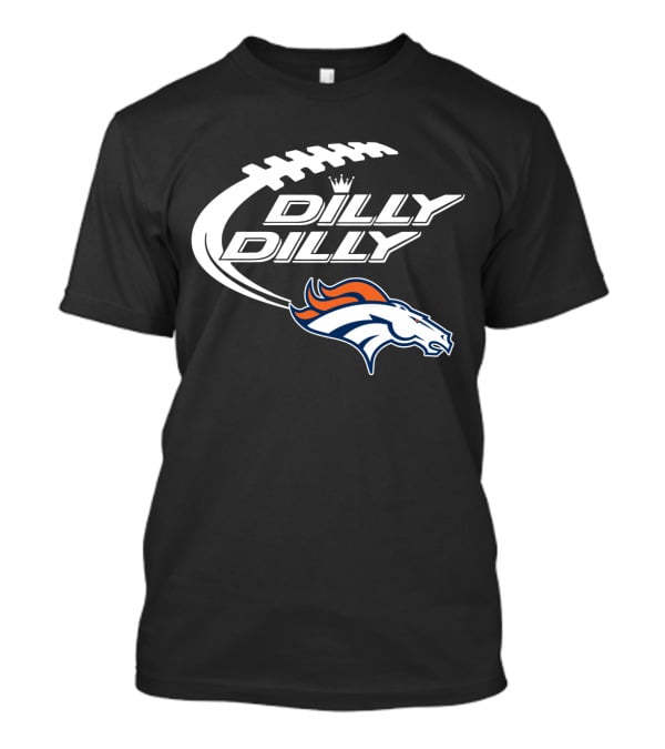 Denver Broncos Dilly Dilly Bud Light Football T-Shirt