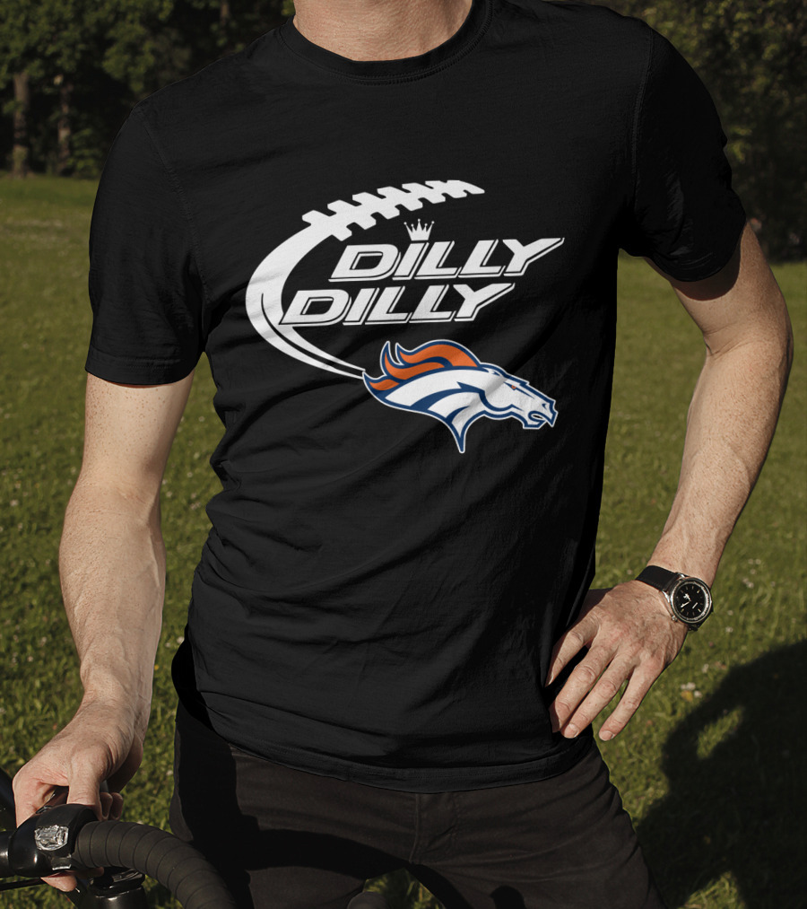 Denver Broncos Dilly Dilly Bud Light Football T-Shirt