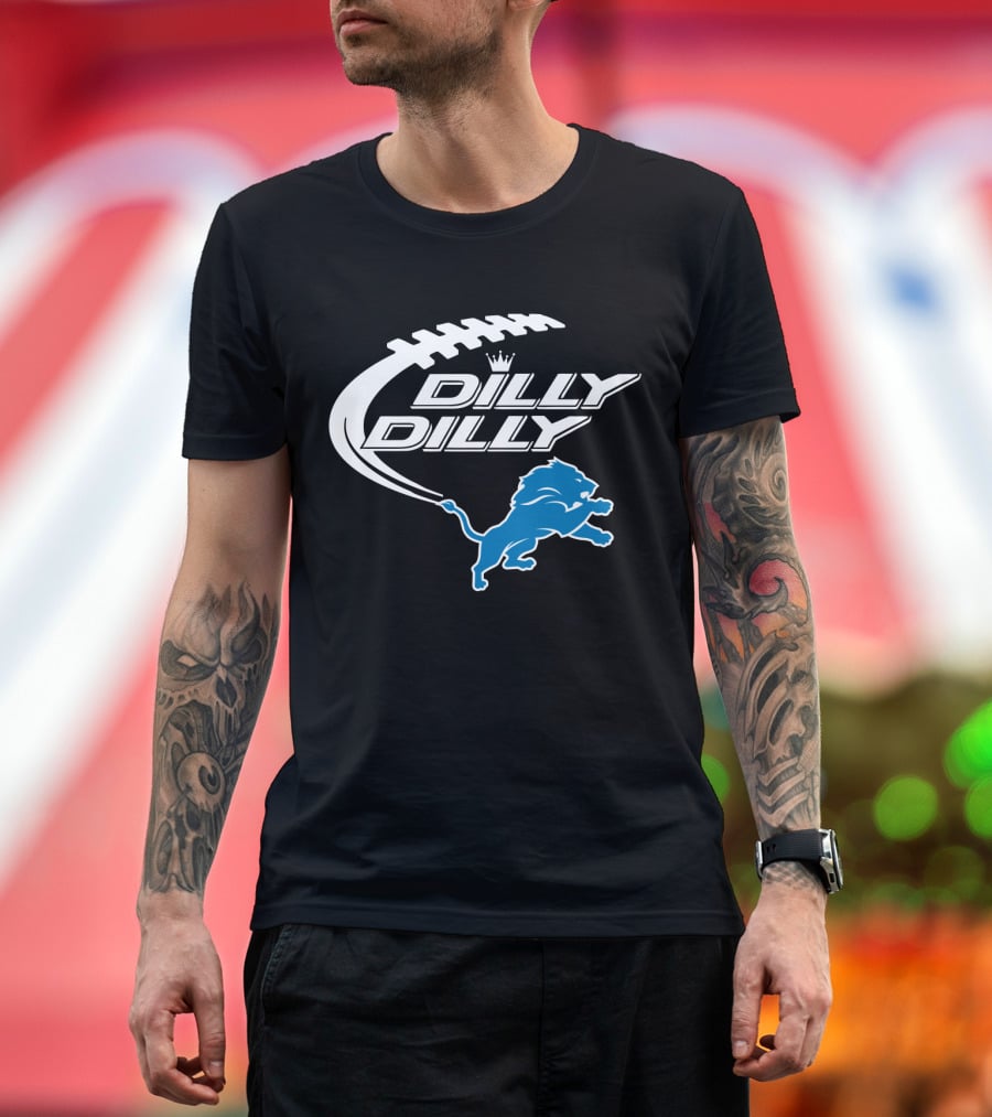 Detroit Lions Dilly Dilly Bud Light Football Lions T-Shirt