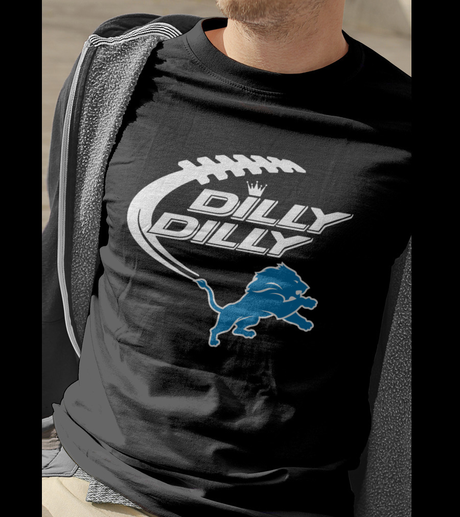 Detroit Lions Dilly Dilly Bud Light Football Lions T-Shirt