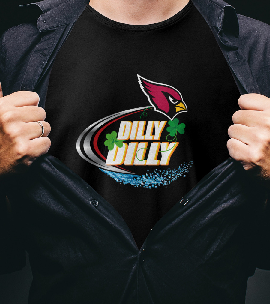 Dilly Dilly Arizona Cardinals Shamrock Splash T-Shirt