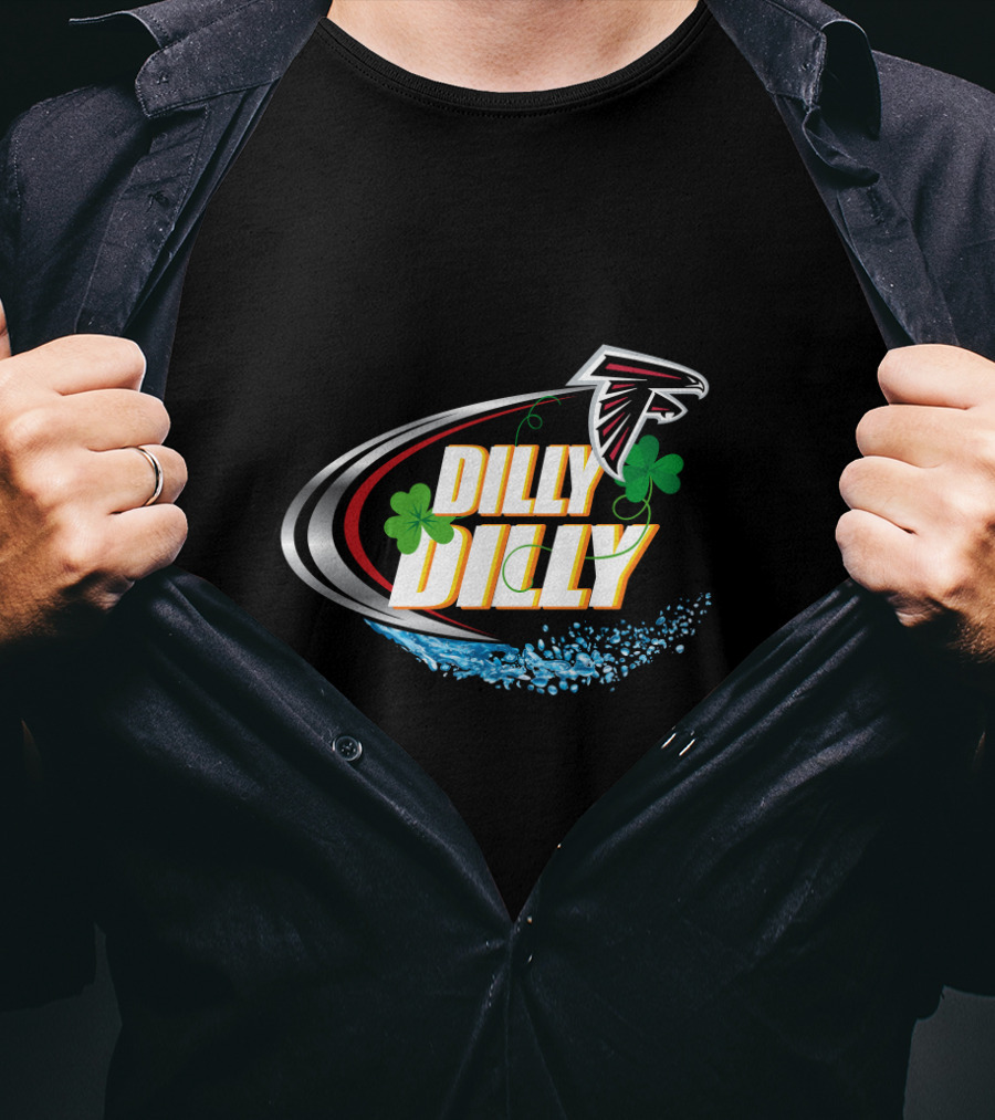 Dilly Dilly Atlanta Falcons Shamrock Splash T-Shirt
