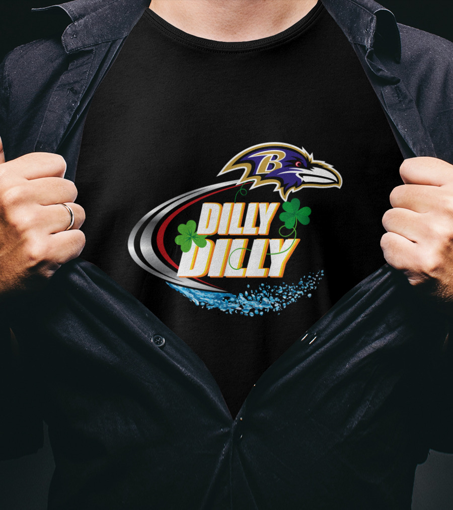 Dilly Dilly Baltimore Ravens Shamrock T-Shirt