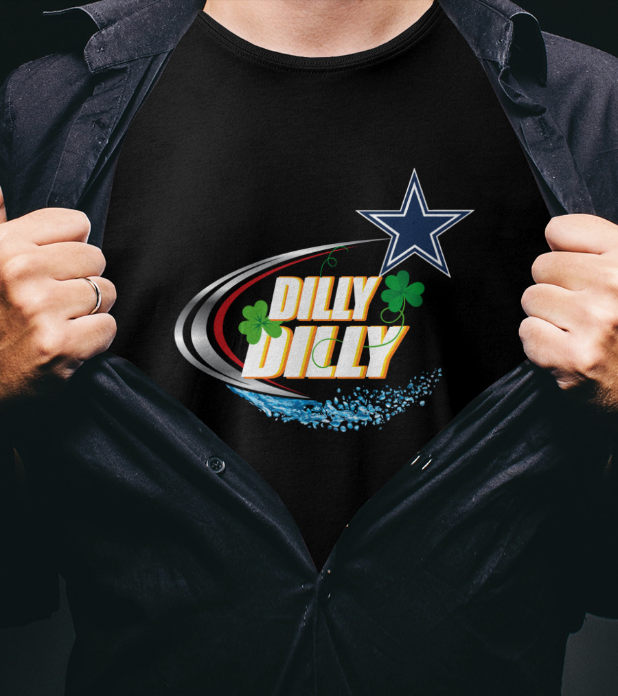 Dilly Dilly Cowboys Star Shamrocks T-Shirt