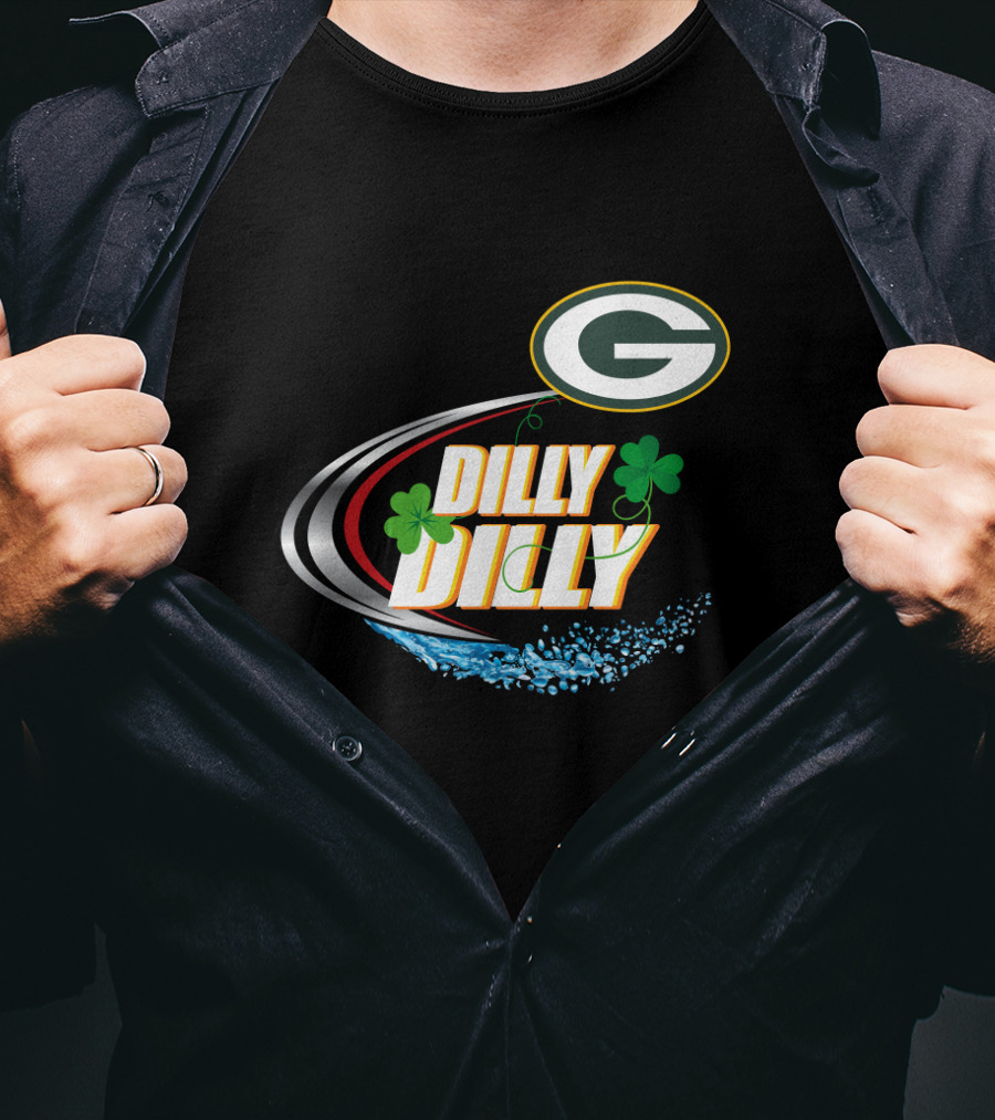 Green Bay Packers Dilly Dilly Clover Splash T-Shirt