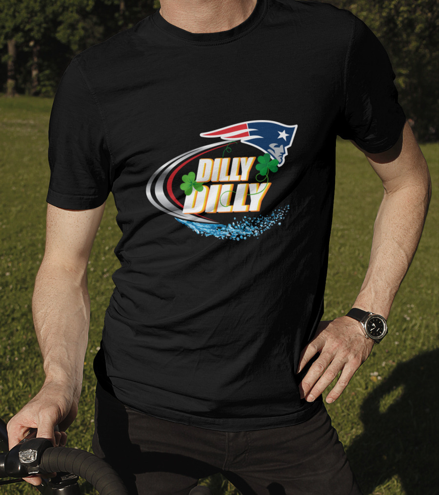 Dilly Dilly New England Patriots Shamrock Splash T-Shirt