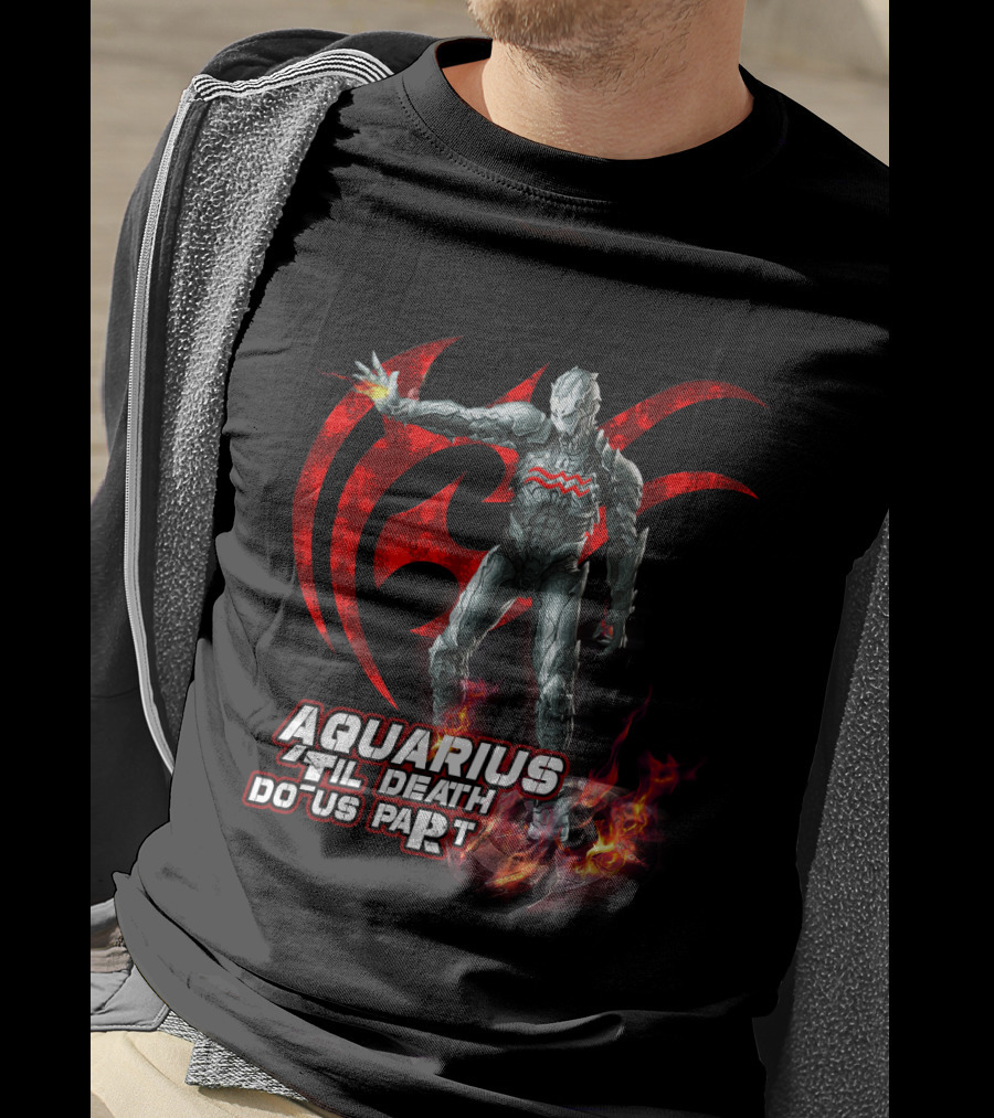 Aquarius Til Death Do Us Part Ultron Fire Symbol Marvel Fans T-Shirt
