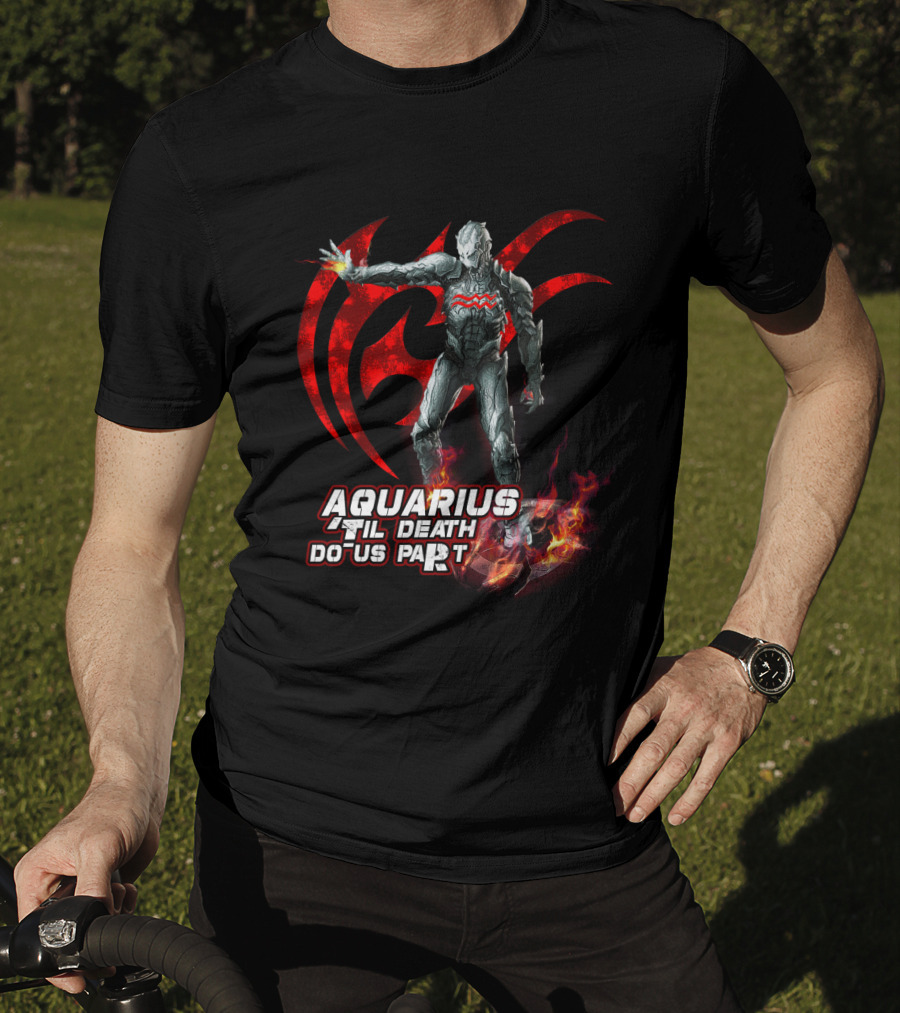 Aquarius Til Death Do Us Part Ultron Fire Symbol Marvel Fans T-Shirt