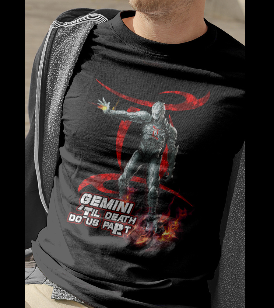 Gemini Til Death Do Us Part Iron Man Marvel Fans Fandom T-Shirt