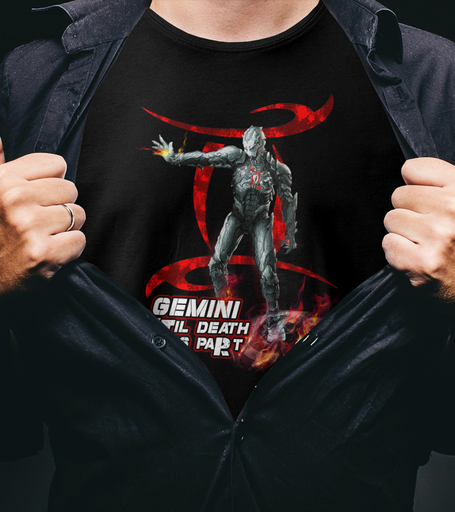 Gemini Til Death Do Us Part Iron Man Marvel Fans Fandom T-Shirt
