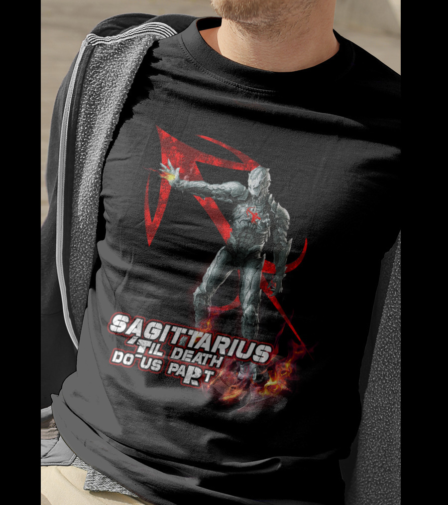 Sagittarius 'Til Death Do Us Part Iron Man Marvel Fans T-Shirt
